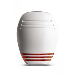 VENITEM MARINA L εξωτερική σειρήνα λευκή περλέ με πορτοκαλί LED Flash 116dB